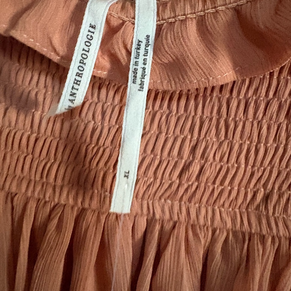 NWT Anthropologie Smocked Maxi Skirt XL - Picture 4 of 5